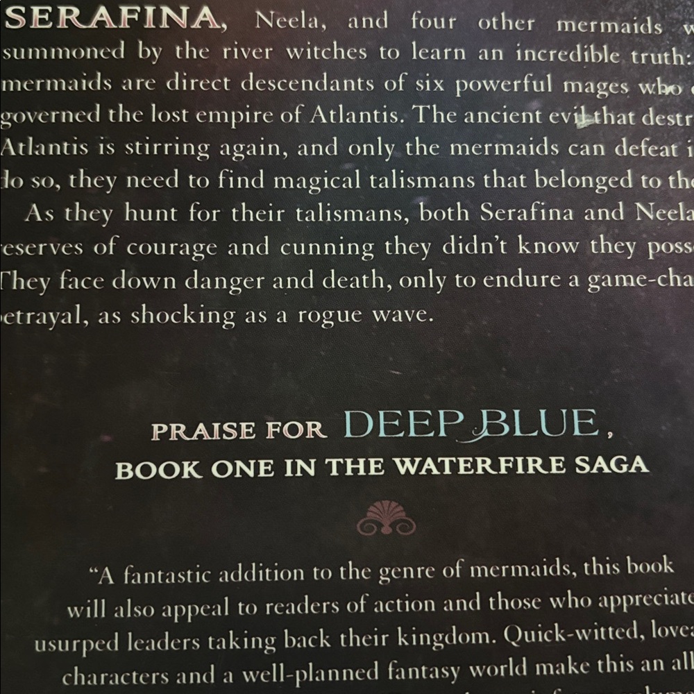 Disney Deep Blue Rogue Wave By Jennifer Donnelly Book 1 And 2 Soft Cover NWOTS - Picture 4 of 16